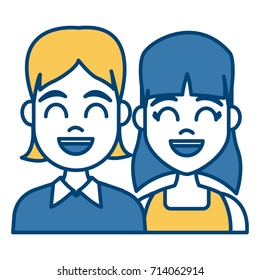 Young couple cartoon