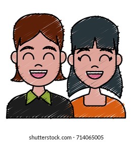 Young couple cartoon
