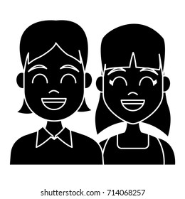 Young couple cartoon