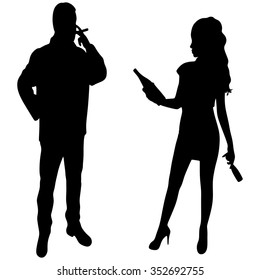young couple celebrating