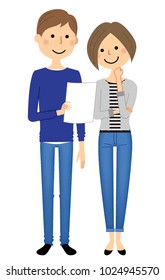 Young couple, Consultation