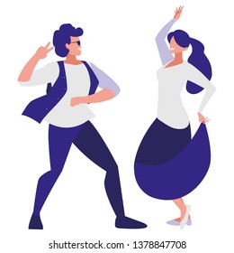 young couple dancing