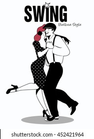 Young Couple Dancing Swing: 