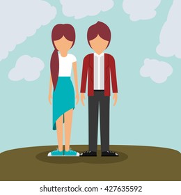 young couple design 