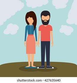 young couple design 