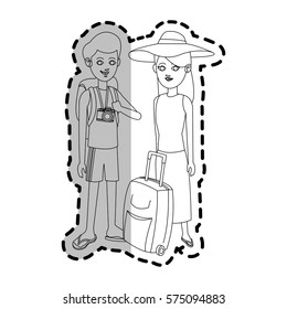 young couple icon