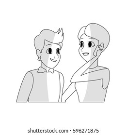 young couple icon