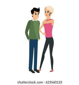 young couple icon