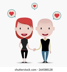 Young Couple illustration