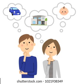 Young couple, Life plan