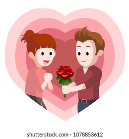 Young couple in love