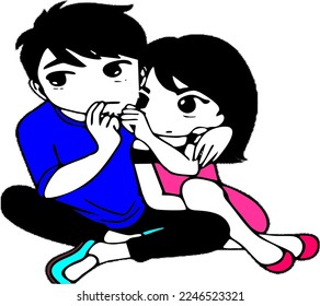 a young couple on a date