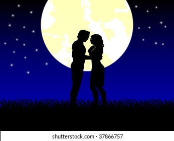 13,719 Loving Couple Moon Images, Stock Photos & Vectors | Shutterstock