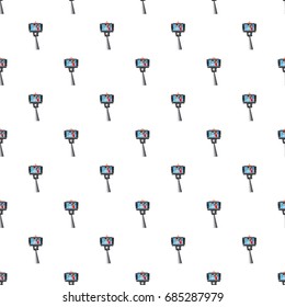 Young couple taking selfie photo pattern