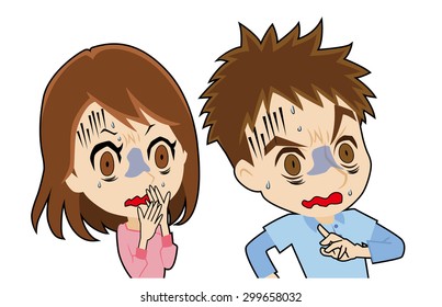 young couple who look pale