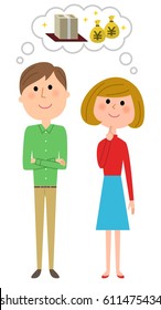 Young couple,Great cost