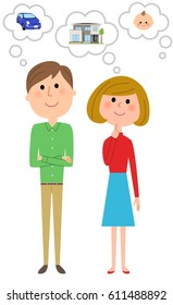 Young couple,Life plan