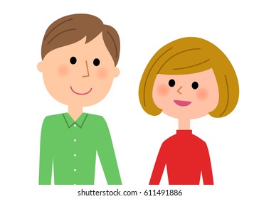 Young couple,Smile