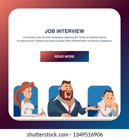 Young Coworking Team Wear Suit do Job Interview. Office Group at Workplace Talk. Man and Woman Manager in Formal Outfit. Coworker Character Conversation. Cartoon Flat Vector Illustration