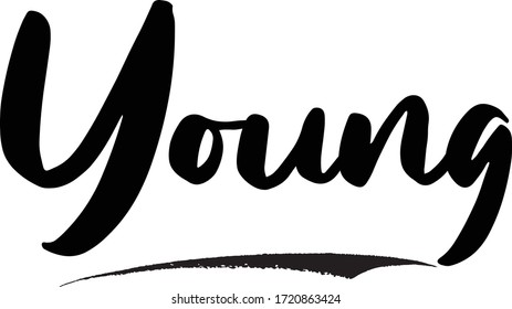 Young Creative Cursive Typographic Template 
