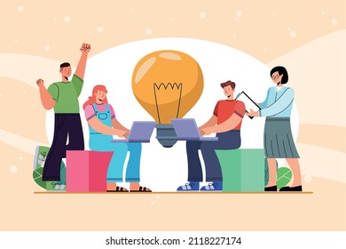 personajes jóvenes de la innovación creativa