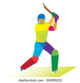 young cricketer  is batsman