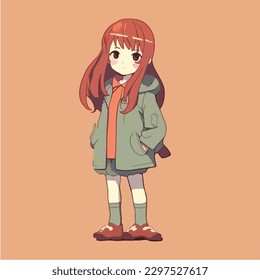 young cute girl anime style character vector illustration design. Manga Anime girl Faces Cartoon. face young girl anime style character vector illustration design. anime female manga cartoon. isolated