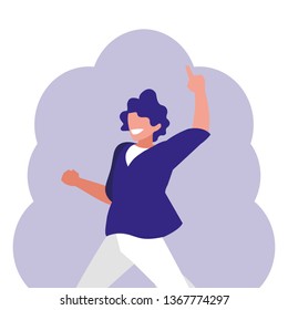 young dancer disco style character