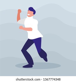young dancer disco style character
