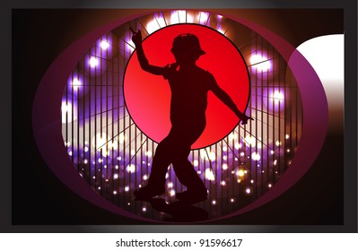young dancer on stage
