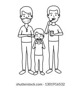 young dentist with patients