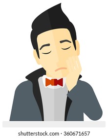 Young depressed man.