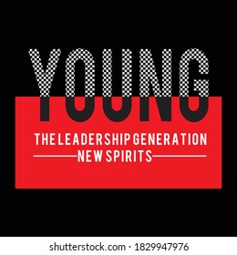young design typography vector illustration for print