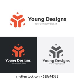 Young Design Vector Logo Template