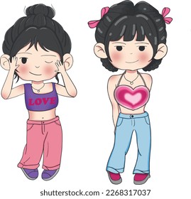 young, dynamic and super cute girls