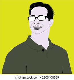 A young entrepreneur's vector avatar