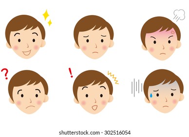 young  face Vector
