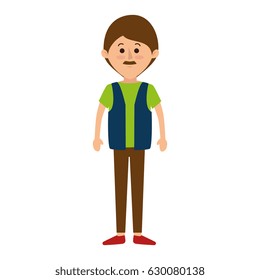 young father avatar character