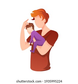 Padre Con Bebe En Brazos Ilustraciones Imagenes Y Vectores De Stock Shutterstock