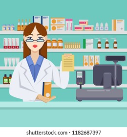 Pharmacy Clerks Discussing Each Other Stock Vector (Royalty Free ...