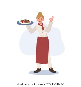 Chefs profesionales jóvenes. Ilustración del vector