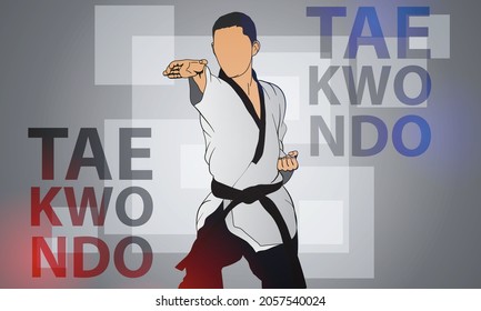 701 Taekwondo sketch Images, Stock Photos & Vectors | Shutterstock