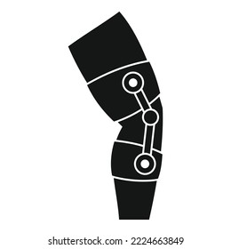 Young foot hurt icon simple vector. Bandage injury. Damage body