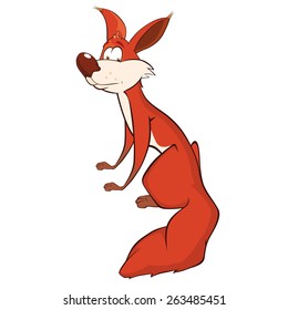 Young fox cartoon