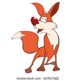 Young fox cartoon