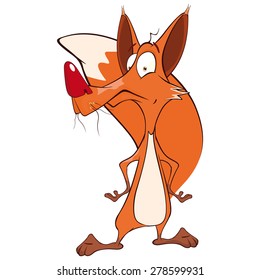 Young fox cartoon