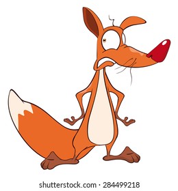 Young fox cartoon
