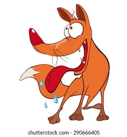 Young fox cartoon