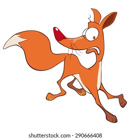 Young fox cartoon