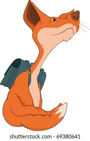 Young fox the schoolboy